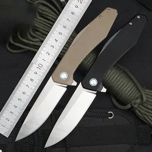 Newest G10 Handle D2 Steel Blade Outdoor Hunting Camping Bushcraft Small Edc Folding Survival Pocket Knife For Men Women