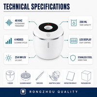 Nettoyeur à ultrasons pour appareils dentaires et aligneurs, et nettoyeur à ultrasons numérique avec panier pour usage quotidien à la maison et en voyage