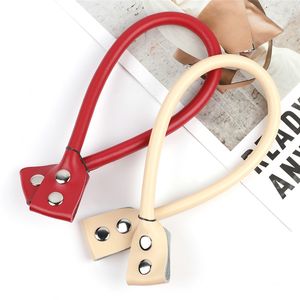 תיק עור לכה עור לבן עם רצועת כתף עם רצועת כתף סמרת תיק אבזם תיק פו רצועות 48 ס "מ החלפת תיק ידית - Product Image 3