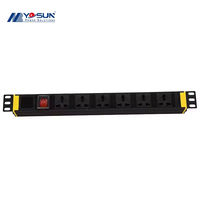 Unité de distribution d'alimentation standard de base (PDU) à montage en rack avec protection par disjoncteur pour salle informatique