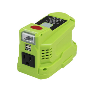 150 Watt Powered <strong>Inverter</strong> <strong>Generator</strong> Portable Power Source for <strong>Ryobi</strong> 18 Volt Lithium Battery with 200LM LED Light USB Cable - Product Image 6