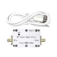 Amplificateur RF 10 MHz - 6 GHz, amplificateur récepteur à gain élevé avec voyant d'alimentation (10/20/30/40 dB)