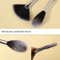 Beili professionnel luxe noir maquillage pinceau ensemble usine en gros outils cosmétiques pour fond de teint correcteur eyeliner fard à joues