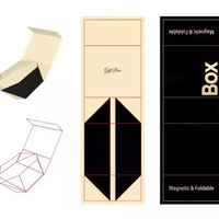Newsens Custom Luxus Pappkartons mit Logo-Paket Magnetic Black Lined Parfüm Geschenk box Verpackung