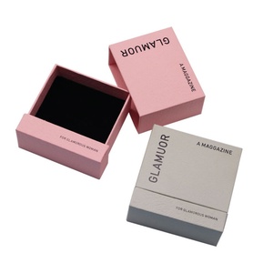 Biodegradable Custom Printed Jewelry Box Packaging Drawer Box for Luxury Gift Earrings <b>Rings</b> Valentine's Day Gift <b>Boxes</b> - Product Image 2