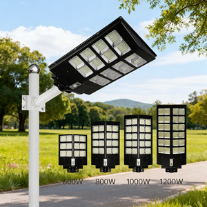 Lampadaire <span class=keywords><strong>solaire</strong></span> LED, lampes solaires 600W 800W 1000W 1200W, tout-en-un, pour <span class=keywords><strong>extérieur</strong></span>, route, jardin, IP65, haute luminosité - Product Image 2