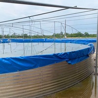 Liitong — saucière étanche bleue personnalisée, bâche pour réservoir de poisson et étang de piscine de 4000l