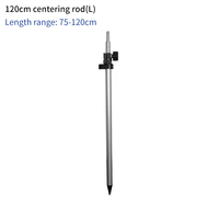 Pôle de prisme portable en aluminium de 10-120 cm avec filetage 5/8 x 11, instrument métallique pour repérage