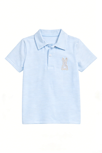 Camiseta Polo de Manga Corta para Niños, con Bordado de Conejito de Pascua, Informal, Transpirable, para Verano, Ropa Infantil RTS Boutique - Product Image 4
