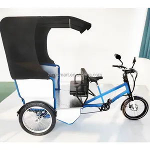 Bicicleta de carga eléctrica asiento de triciclo de pasajeros eléctrico