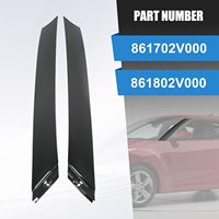 Kit de garnitures de montant A et de moulures de pare-brise (gauche/droite) de remplacement pour Hyundai Veloster 2012-2017 OLIVER OE 861702V000/861802V000