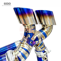 SD 1,2mm Titan Komplettauspuffanlage für Porsche 911 991/991.1/991.2 Turbo 3.8T 2017-2019 Performance Gerade Auspuffrohre