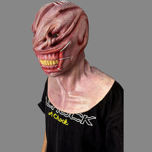 अनुकूलित भयानक विदेशी अल्ट्रा-यथार्थवादी पूर्ण सिर सिलिकॉन भूत फेस मास्क कोस्प्ले सिमुलेशन मास्क मेकअप प्रोप - Product Image 4