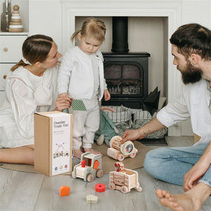 Set Treno in <span class=keywords><strong>Legno</strong></span> <span class=keywords><strong>Montessori</strong></span>, <span class=keywords><strong>Giochi</strong></span> Educativi Sensoriali per Bambini, Giocattoli Multifunzionali, Regalo Educativo - Product Image 6