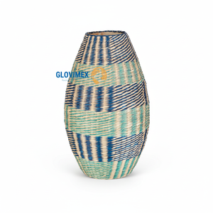 Vietrustic Nouveau design Vase à fleurs Vase en jonc de mer Support de pot de table Vase à plantes - Product Image 1