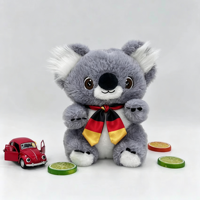 Boneka Koala Besar Lucu, Mainan Hewan Isi Lembut Super Empuk dengan Bordir Mata, Pereda Stres, Hadiah Ulang Tahun untuk Anak-Anak