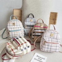 Mini sac à dos pour femmes, sac pour téléphone pour adolescentes, enfants, petit sac à dos multifonction, sac à dos à carreaux pour femmes, sac à dos d'école pour femmes