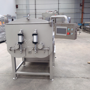 เครื่องผสมเนื้อสุญญากาศแบบอัตโนมัติควบคุมด้วย PLC รุ่นใหม่สำหรับเชิงพาณิชย์ ทำจากสแตนเลส 304 พร้อมแกนคู่ สำหรับทำไส้กรอก ขนาด 80L-300L - Product Image 2