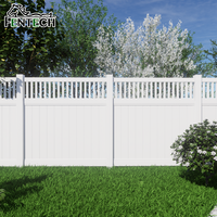 Clôture de jardin et de terrasse moderne en PVC blanc, motif treillis, 1,83 m x 2,44 m, écologique