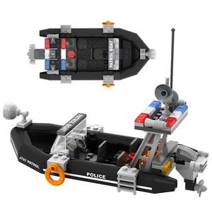 Ensemble de blocs de construction en gros personnalisés pour bateaux de <span class=keywords><strong>patrouille</strong></span>, navires jouets, bateaux de sauvetage et véhicules d'assemblage - Product Image 4