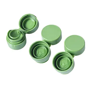 Tapa superior abatible de 27mm para nuevo producto, aceite de cocina, botella de salsa de soja de oliva, tapa superior abatible de color verde, tapa de plástico