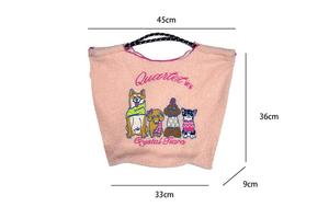 Bolso de Compras Bordado <span class=keywords><strong>con</strong></span> Piel de Cordero Qetesh, Bolso de <span class=keywords><strong>Mano</strong></span> de Gran Capacidad, Bolso Bandolera Versátil - Product Image 2