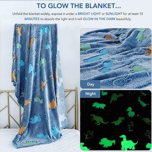Coperta Multifunzionale Super Morbida Magica Fluorescente Ecologica Non Tossica, Coperta Luminosa con Unicorno <span class=keywords><strong>per</strong></span> Bambini Personalizzabile - Product Image 4