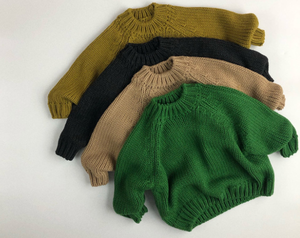 Maglioni Invernali per Neonati Unisex in <span class=keywords><strong>Cotone</strong></span> <span class=keywords><strong>Organico</strong></span> 100% Personalizzati con Pizzo Casual e Spesso - Product Image 2