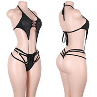 Tenue de danse exotique personnalisée pour adultes, ensemble de vêtements avec string, porte-jarretelles et combinaison, pour boîte de nuit, festival, rave