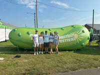 Ballon gonflable géant publicitaire à l'hélium en PVC pour cornichons et concombres