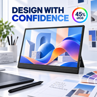 Écran portable IPS 15,6 pouces, 45 % sRGB, Full HD, moniteur externe pour la conception graphique et la mise en page, moniteur de jeu