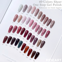 Lot de 40 Couleurs de Vernis Gel UV Professionnel – Fournisseur OEM ODM – Collection de Vernis Gel Monophase Effet Transparent Nude et Gelée