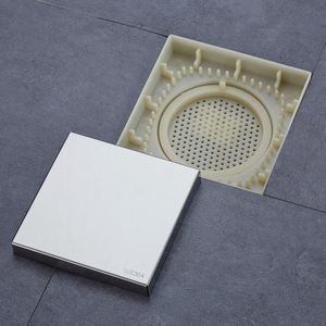 5 inch 130x130 Mét 304 Thép không gỉ và abs nhựa vô hình gạch vòi hoa sen xả giấu sàn bẫy gốm sàn cống - Product Image 4