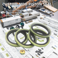 Maßgefertigter MDD Doppeltwirkender Kolbenstangen-O-Ring PU Hydraulische Dichtung für Industriezylinder