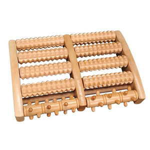 Thérapie de soulagement musculaire Massage de la voûte plantaire Rangées d'acupression Shiatsu Bain de pieds Rouleaux de spa Masseur de pieds manuel en bois pour spa - Product Image 1