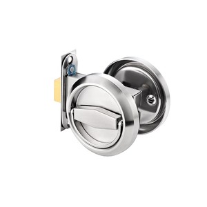 Silver Hidden <strong>Door</strong> Pull Lock Easy Install Hardware for Household Apartment Concealed Wooden <strong>Door</strong> Factory Wholesale - Product Image 5