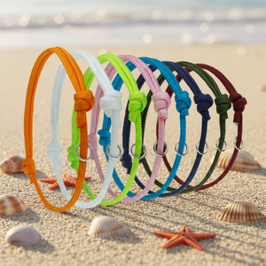 도매 패션 클래식 심플 솔리드 폴리에스터 16가지 색상 부드러운 조절 가능한 ID 강아지 목줄 소형견 사이즈 - Product Image 4