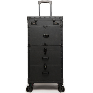 Keyson nhà máy bán buôn thiết kế mới chuyên nghiệp hairdessing Xe đẩy trường hợp hỗ trợ OEM nhôm trang điểm <span class=keywords><strong>Train</strong></span> trường hợp - Product Image 5