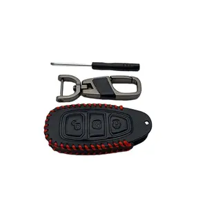 Кожаный защитный чехол для автомобильного ключа, чехол-держатель для Ford Fiesta для Focus C-MAX 2011 2012 2013-2018