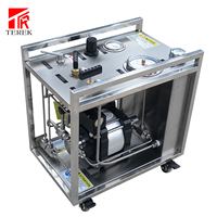 Système de surpression d'oxygène à haut rendement Testeur de pression hydrostatique de pompe de surpression de liquide à pression pneumatique