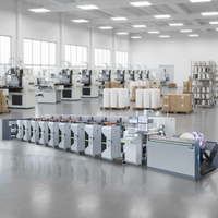 Nouvelle machine d'impression d'étiquettes flexo automatique pour étiquettes en papier, impression de cartes, imprimante flexographique 4 couleurs en ligne