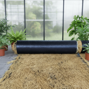 Toiture en chaume synthétique artificielle pour jardin, gazebo extérieur - Imperméable, résistant au feu, écologique, <span class=keywords><strong>rouleau</strong></span> d'herbe jaune - Product Image 1