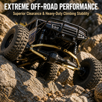 Brass High Clearance Chassis Links Set 1/30 RC Crawler Adding Weight to Lower Center of Gravity, Upgrade Replacement Parts