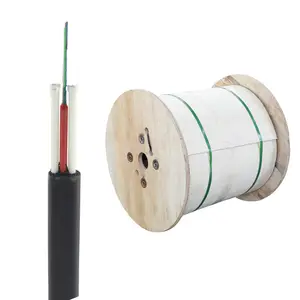 Factory Mini Flat ADSS Cable SM All Dielectric Uni tube Flat Fiber optical 8 12 24 Core GYFXTY-FL fibra cable