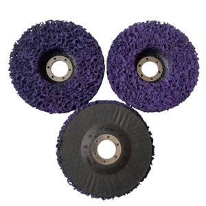 Disque <span class=keywords><strong>de</strong></span> ponçage en polyuréthane <span class=keywords><strong>de</strong></span> haute qualité <span class=keywords><strong>de</strong></span> 4,5 pouces pour l'élimination <span class=keywords><strong>de</strong></span> la rouille, en carbure <span class=keywords><strong>de</strong></span> silicium avec support en <span class=keywords><strong>fibre</strong></span> <span class=keywords><strong>de</strong></span> <span class=keywords><strong>verre</strong></span> - Product Image 2
