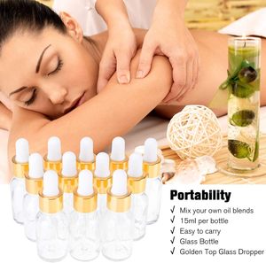 Botella con Gotero Transparente, Botella de Vidrio Ámbar Cuadrada para Gotas para los Ojos, 30 ml, Envase Cosmético para Suero - Product Image 5
