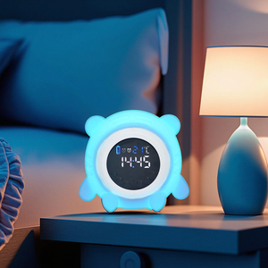 Groothandel Slimme Alarmklokken Kinderen Kleine Klok Cartoon Slaapkamer Bedlampje Slaaptrainer Digitale Klokken Leveranciers - Product Image 3