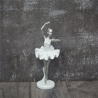 Sculpture de danseuse en fibre de verre, statue de danseuse de ballet, figurine de danseuse