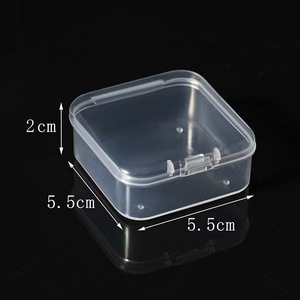 Square Plastic Storage <b>Box</b> 5.5Cm X 5.5Cm X 2Cm With Lid For Jewelry Parts Small Container - Product Image 2
