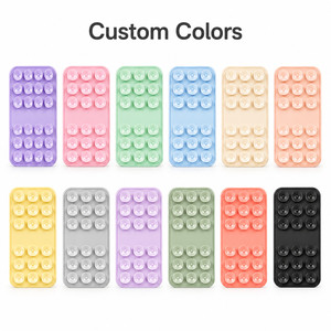 Custom Logo Silicone <b>Suction</b> Cup Phone Mount Fidget Toy Stress Relief Cell Phone Holder for Mirrors and Glass Surface Daily - Product Image 3